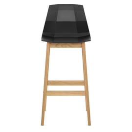 Bali Oak & Black Bar Stool