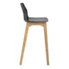 Bali Oak & Black Bar Stool