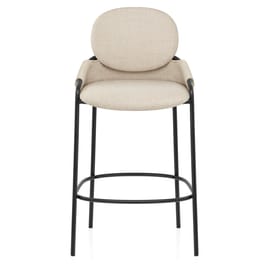 Levante Bar Stool Beige Fabric