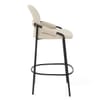 Levante Bar Stool Beige Fabric