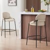 Levante Bar Stool Beige Fabric