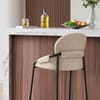 Levante Bar Stool Beige Fabric