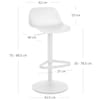 Nero Bar Stool White