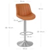 Versailles Real Leather Stool Tan