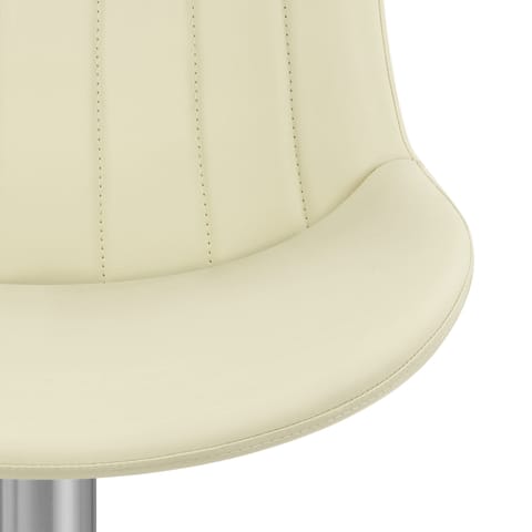 Versailles Real Leather Stool Cream