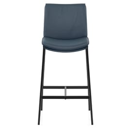 Addison Real Leather Stool Blue