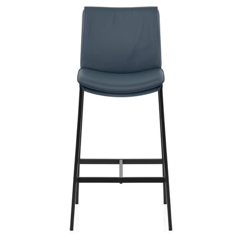 Addison Real Leather Stool Blue