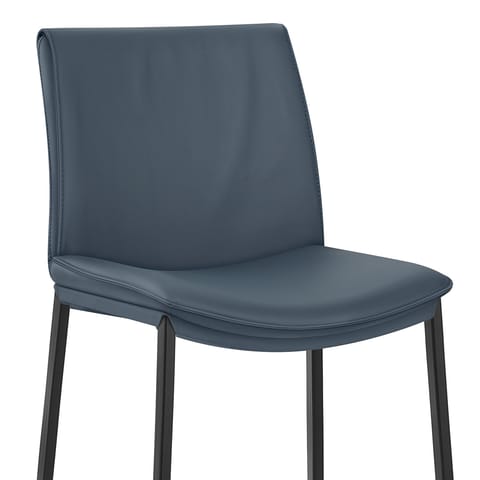 Addison Real Leather Stool Blue