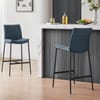 Addison Real Leather Stool Blue