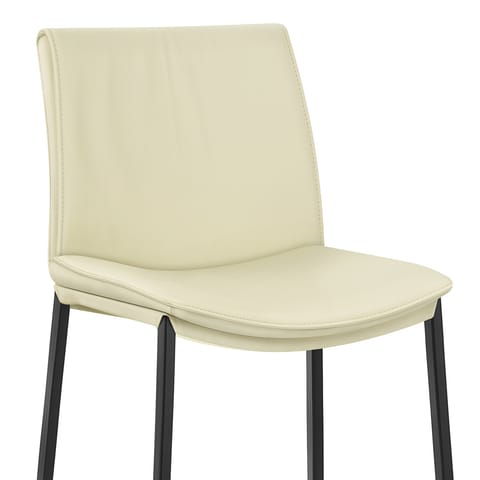 Addison Real Leather Stool Cream