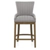 Chiltern Oak Bar Stool Grey Fabric