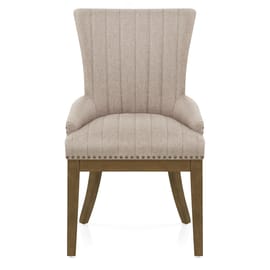 Chiltern Oak Dining Chair Tweed Fabric