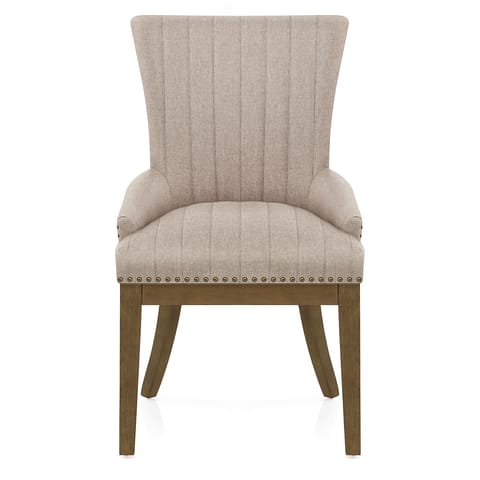 Chiltern Oak Dining Chair Tweed Fabric