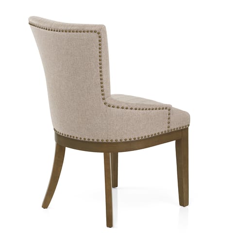 Chiltern Oak Dining Chair Tweed Fabric
