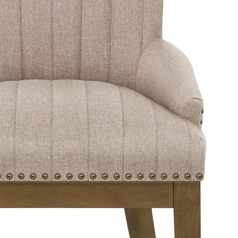 Chiltern Oak Dining Chair Tweed Fabric