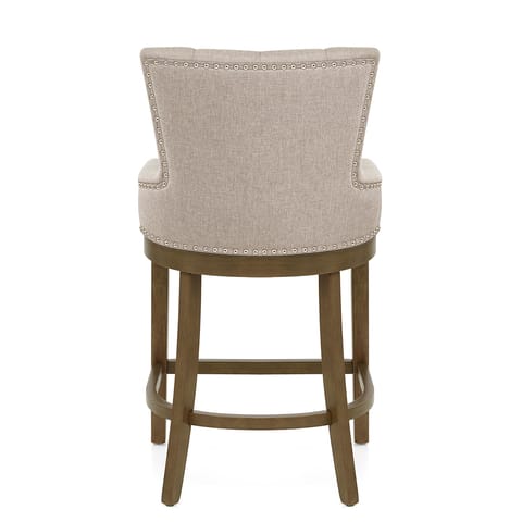 Knightsbridge Oak Stool Tweed Fabric