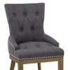 Knightsbridge Oak Chair Charcoal Fabric