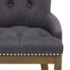 Knightsbridge Oak Chair Charcoal Fabric