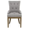 Knightsbridge Oak Chair Grey Fabric