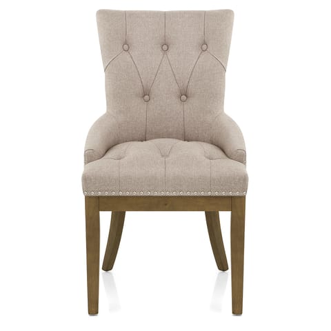 Knightsbridge Oak Chair Tweed Fabric