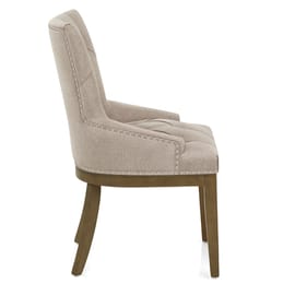 Knightsbridge Oak Chair Tweed Fabric