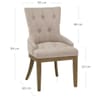 Knightsbridge Oak Chair Tweed Fabric