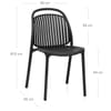 Arlo Stackable Chair Black