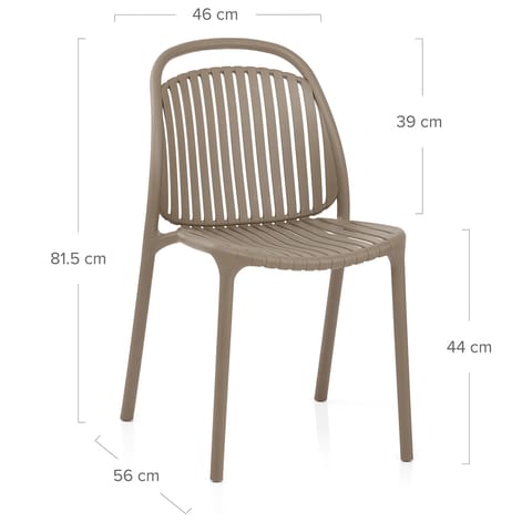 Arlo Stackable Chair Brown