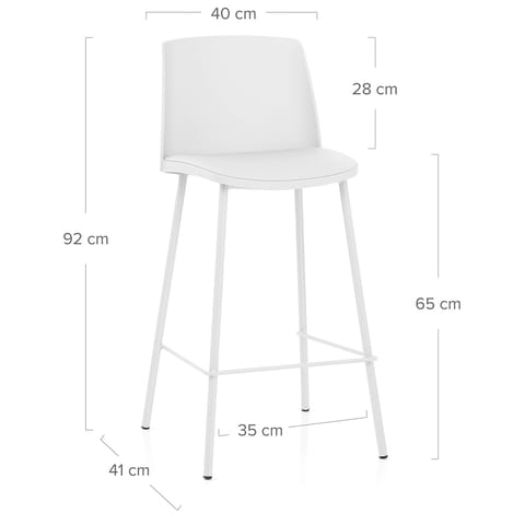 Cosmo Bar Stool White