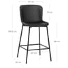 Jasmine Bar Stool Black