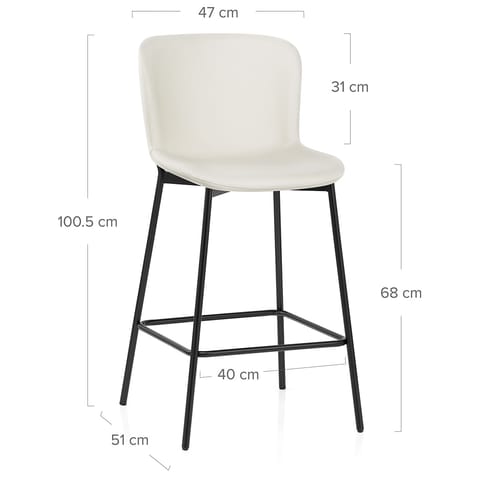 Jasmine Bar Stool Light Cream