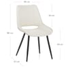 Priya Dining Chair Light Cream