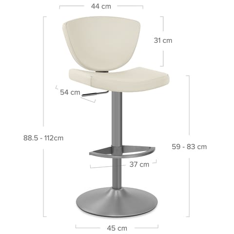 Pearl Bar Stool Ivory