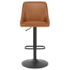 Canberra Real Leather Stool Antique Brown