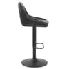 Canberra Real Leather Stool Black