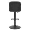 Canberra Real Leather Stool Black