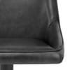 Canberra Real Leather Stool Black