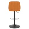 Canberra Real Leather Stool Orange