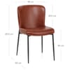 Jess Dining Chair Brown