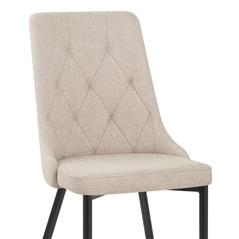 Phoebe Dining Chair Beige Fabric