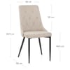 Phoebe Dining Chair Beige Fabric