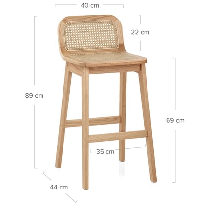 Oakley Wooden Stool Dimensions