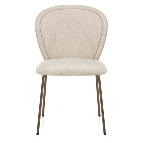 Isabella Dining Chair Beige Fabric