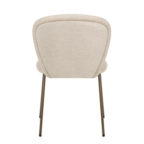 Isabella Dining Chair Beige Fabric
