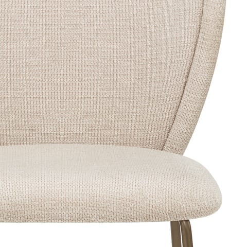 Isabella Dining Chair Beige Fabric