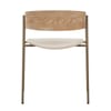 Lauren Oak Dining Chair Beige Fabric