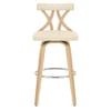 Nash Stool Wood & Cream