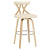 Nash Stool Wood & Cream