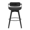 Electra Real Leather Stool Black