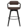 Electra Real Leather Stool Brown